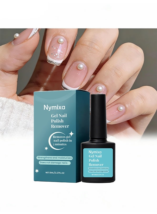 Nymixa Gel nail polish remover. Gentle in removing nail polish glue without the need for additional tools. Easy to use 8ml - Image 1